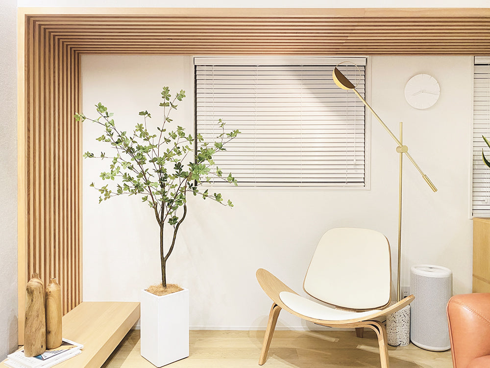 ドウダンツツジ 人工観葉植物 フェイクグリーン 造花 光触媒 鉢付 軽量セメント ファイバーセメント インテリア おしゃれ お祝い 消臭 DZ112 送料無料