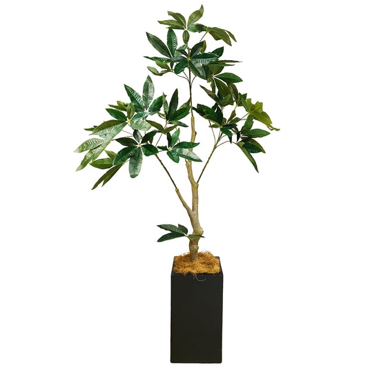 パキラ 160cm 大型 人工観葉植物 フェイクグリーン  観葉植物 造花 光触媒 鉢付 軽量セメント ファイバーセメント フェイク グリーン インテリア おしゃれ　お祝い 消臭 FCS112B 送料無料