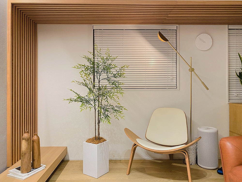 南天の木 ナンテン 160cm 人工観葉植物 フェイクグリーン 造花 光触媒 鉢付 軽量セメント ファイバーセメント インテリア おしゃれ お祝い 消臭 NTZ112 送料無料