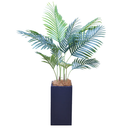 アレカヤシ ヤシの木 140cm 人工観葉植物 フェイクグリーン 観葉植物 造花 光触媒 鉢付 軽量セメント ファイバーセメント フェイク グリーン インテリア おしゃれ お祝い 消臭 SWK112 送料無料