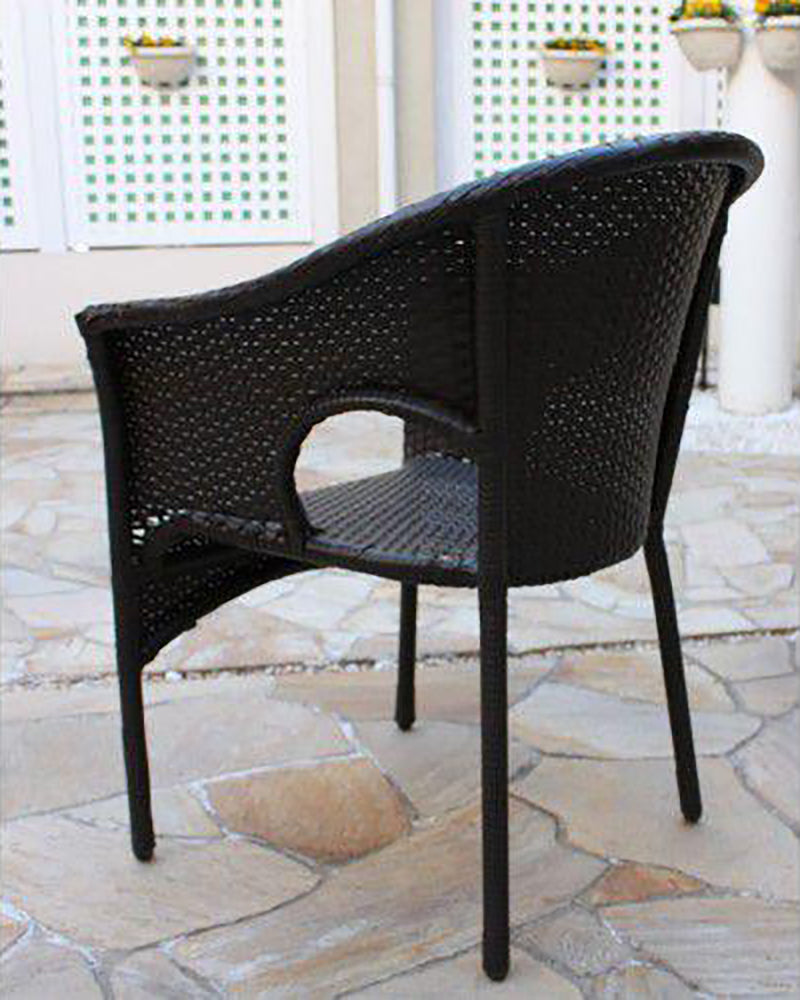 ガーデンチェア 椅子 Chair 手編み高級人工ラタン ウィッカー ガーデンファニチャー 13DN-C 2脚セット 送料無料